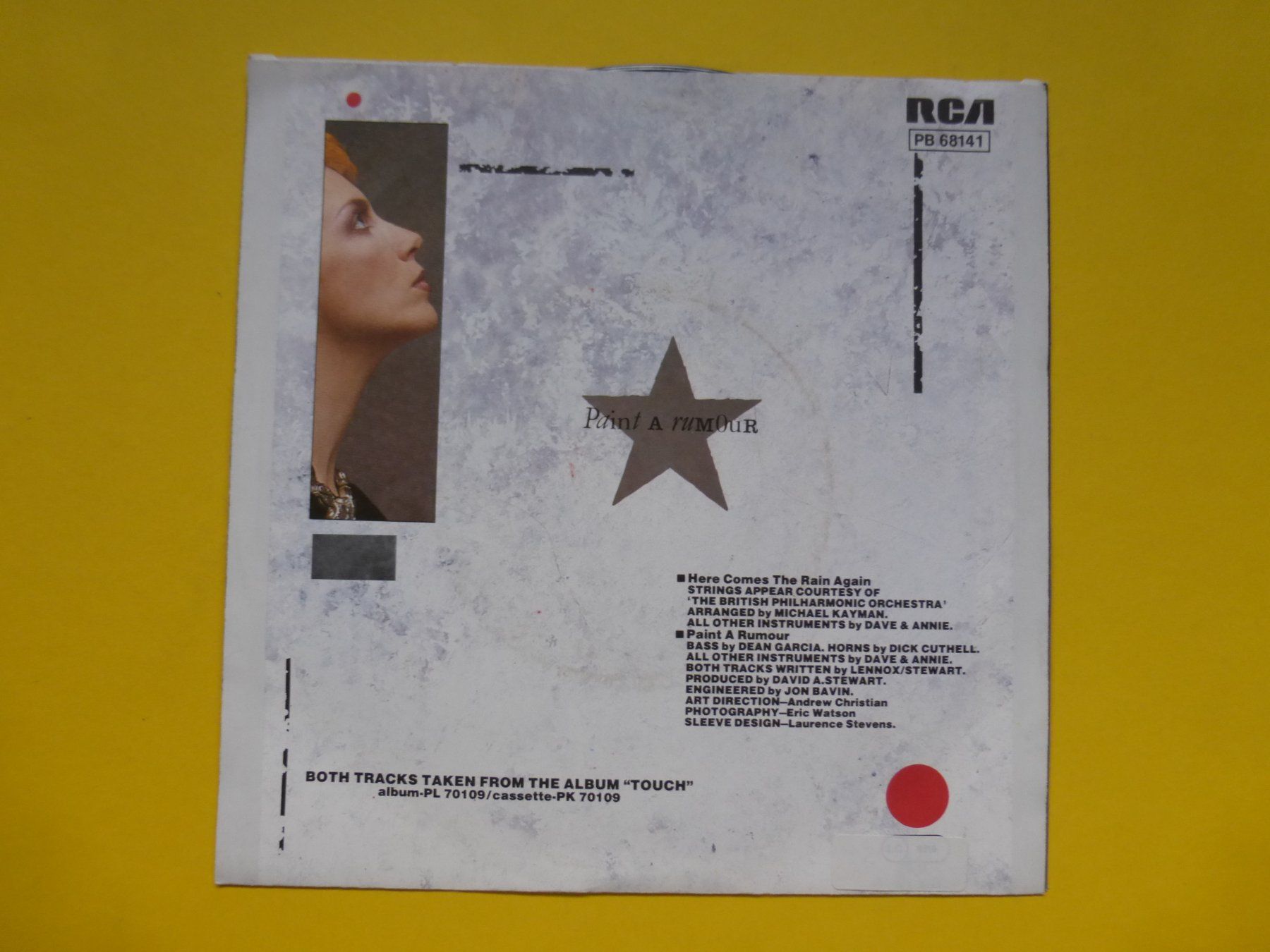 Dischi in vinile: Eurythmics – Here Comes The Rain Again – Usato da Zürich venduto da Swiss57 1