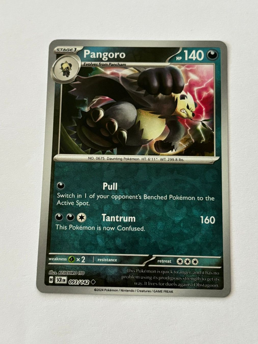 Pokémon Carte collezionabili: Pokemon-Karte Pangoro 093/142 – Usato da Herisau venduto da Seyashop1