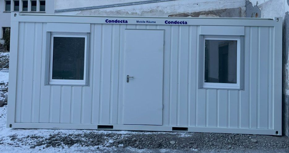 Contenitori edile: Bürocontainer isoliert mit Radiator und Stromanschlüssen – Nuovo (secondo la descrizione) da Flims Dorf venduto da inf_dj8q