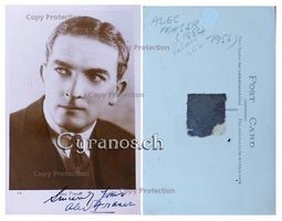 Alec Fraser (1884-1956) Schauspieler - Autogramm