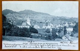 Herisau - Katholische Kirche und Mühlebühlquartier 1905