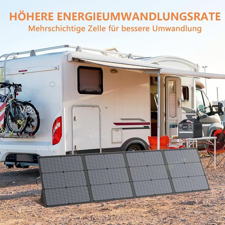 Dispositivi a energia solare: Faltbares Solarpanel 220W 40V fuer Camping und Outdoor – Nuovo e nell'imballaggio originale da Hundwil venduto da pac_6jh8 1