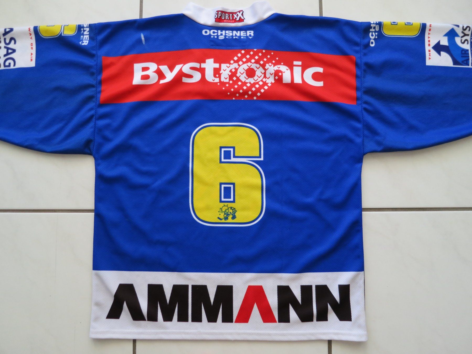 Scarpe, pantaloni & magliette da ginnastica: Matchworn Eishockey Trikot vom SC Langenthal - SCL – Usato da Niederbipp venduto da floorballrexi 6