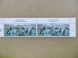 Paar Sondermarke Tinguely mit Vollstempel 2025