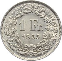 1 Fr 1955 B ----------- PRACHTSTÜCK