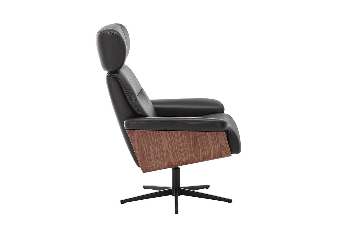 Sessel: Relax Sessel MANILA Leder schwarz inkl. Hocker – Neu und originalverpackt aus Unterentfelden von moebelrufli 5