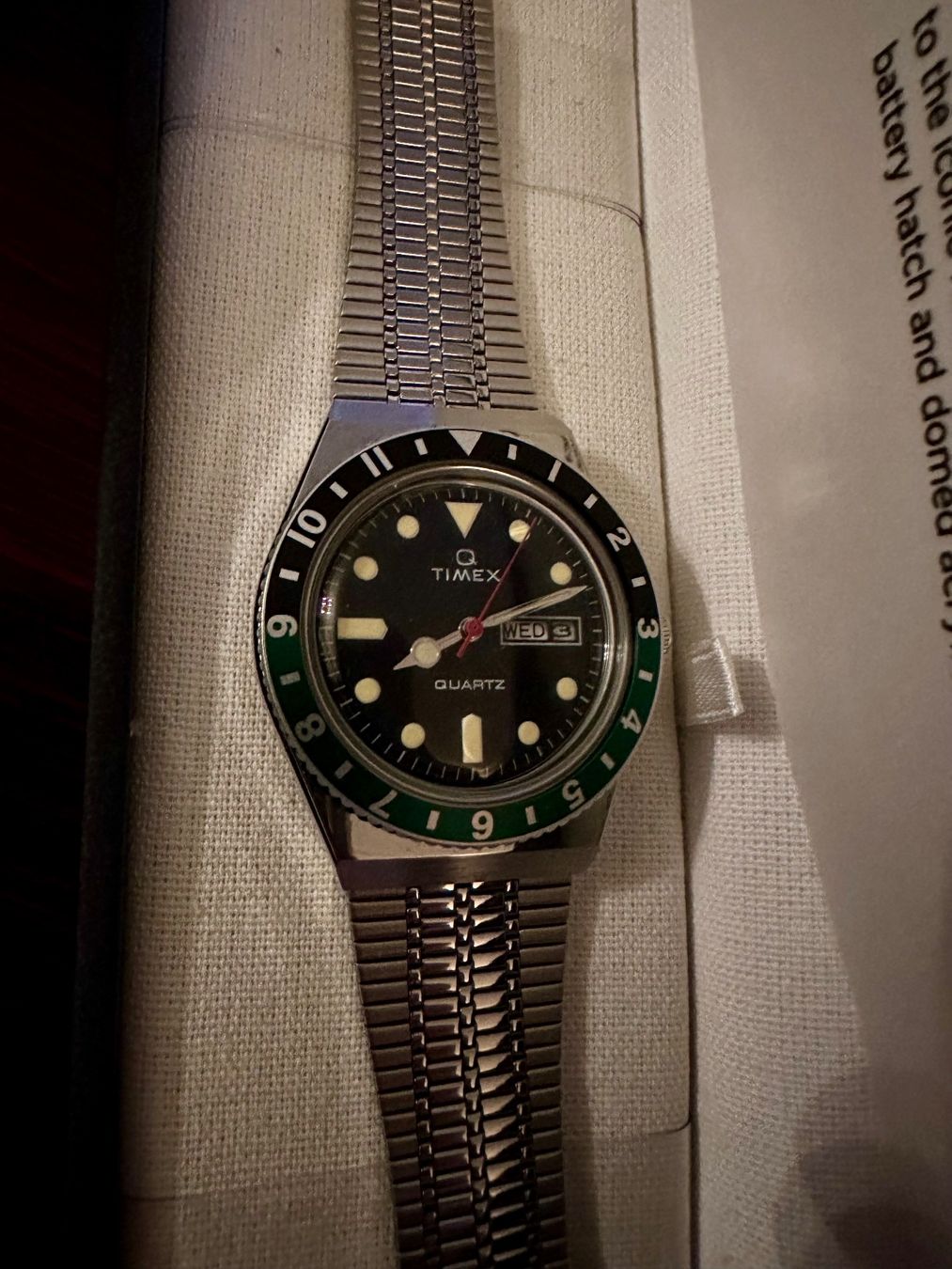Timex Orologi: Armbanduhr Timex Q Reissue grün – Nuovo (secondo la descrizione) da Schlieren venduto da fbaur 3