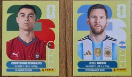 Panini WM 2026 Messi und Ronaldo Top Zustand