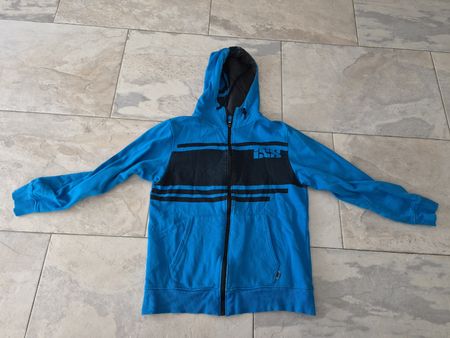 Ixs Hoodie blau mit Reissverschluss und Kapuze Grösse M
