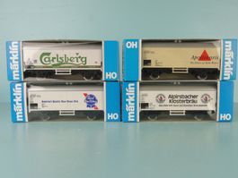 Märklin 4 X div. Kühlwagen, NEU