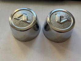 2x Volvo Radkappen Nabenkappen Felgen Edelstahl 60mm