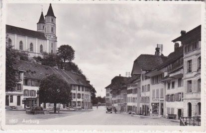 Cartoline postali: Aarburg (Aarg.) Ansicht Ortsquartier. – Usato da Schlieren venduto da Rapaelli