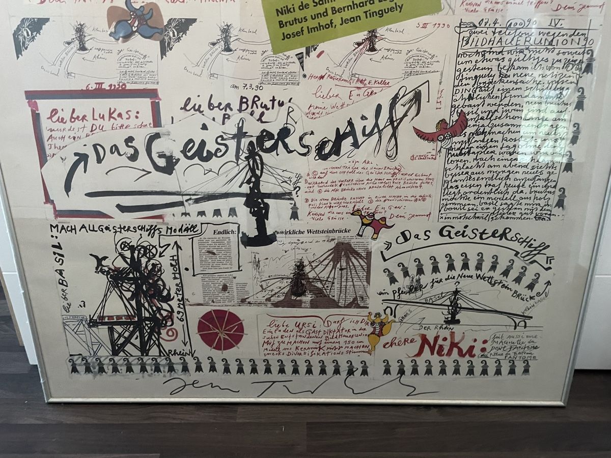 Poster & Bilder: Affiche Bildhauer Union 1990 Jean Tinguely – Gebraucht aus Vallamand von Bricbracbroc82 4