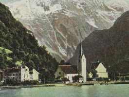 Flüelen und der Bristenstock , Kirche  1904