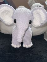 Handgemachte Häkeltiere - Elefant & Oktopus, neu, Lila!
