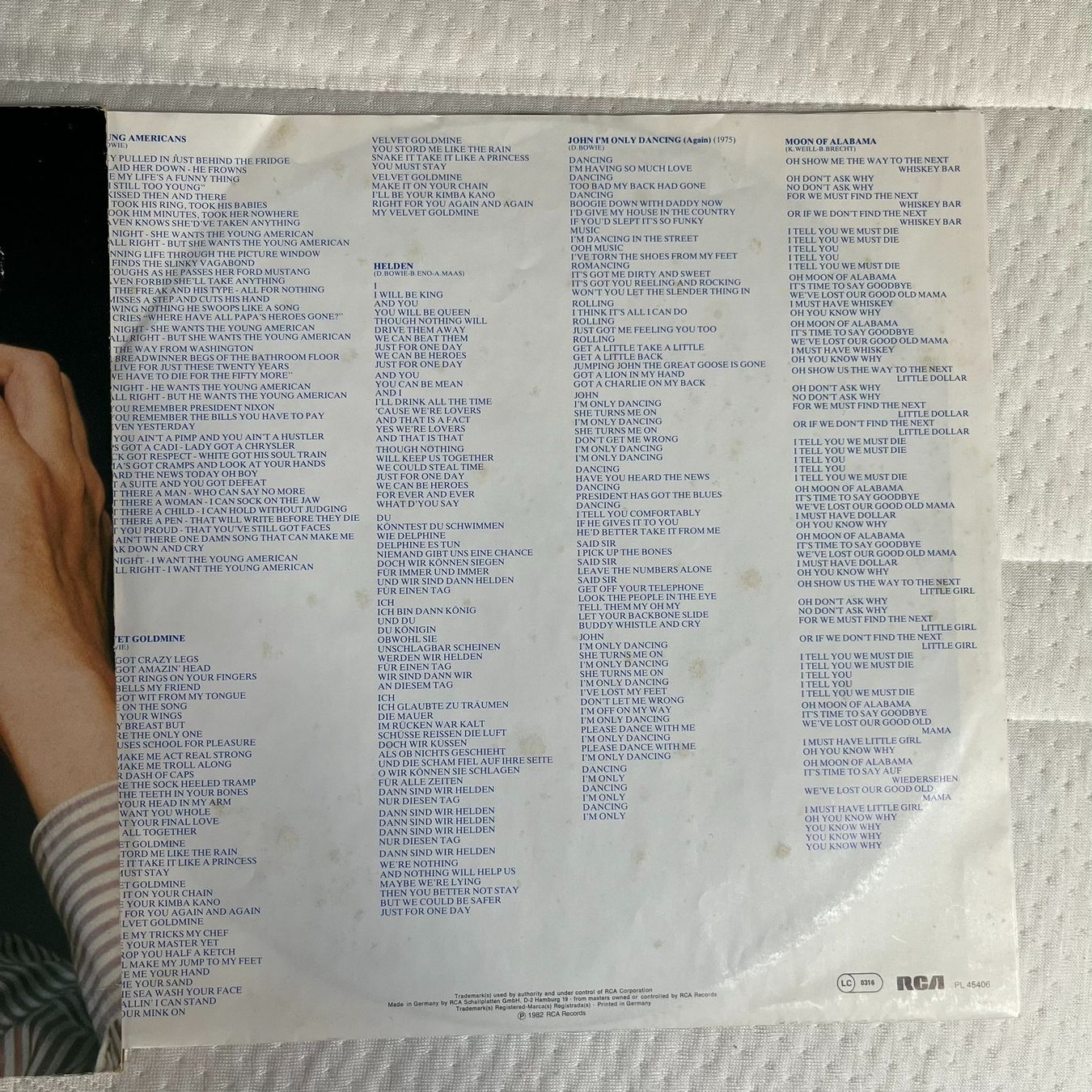 Vinyles: David Bowie – Rare vinyl LP compilation 1982 – D'occasion à Effretikon par ChrisLamberger 2