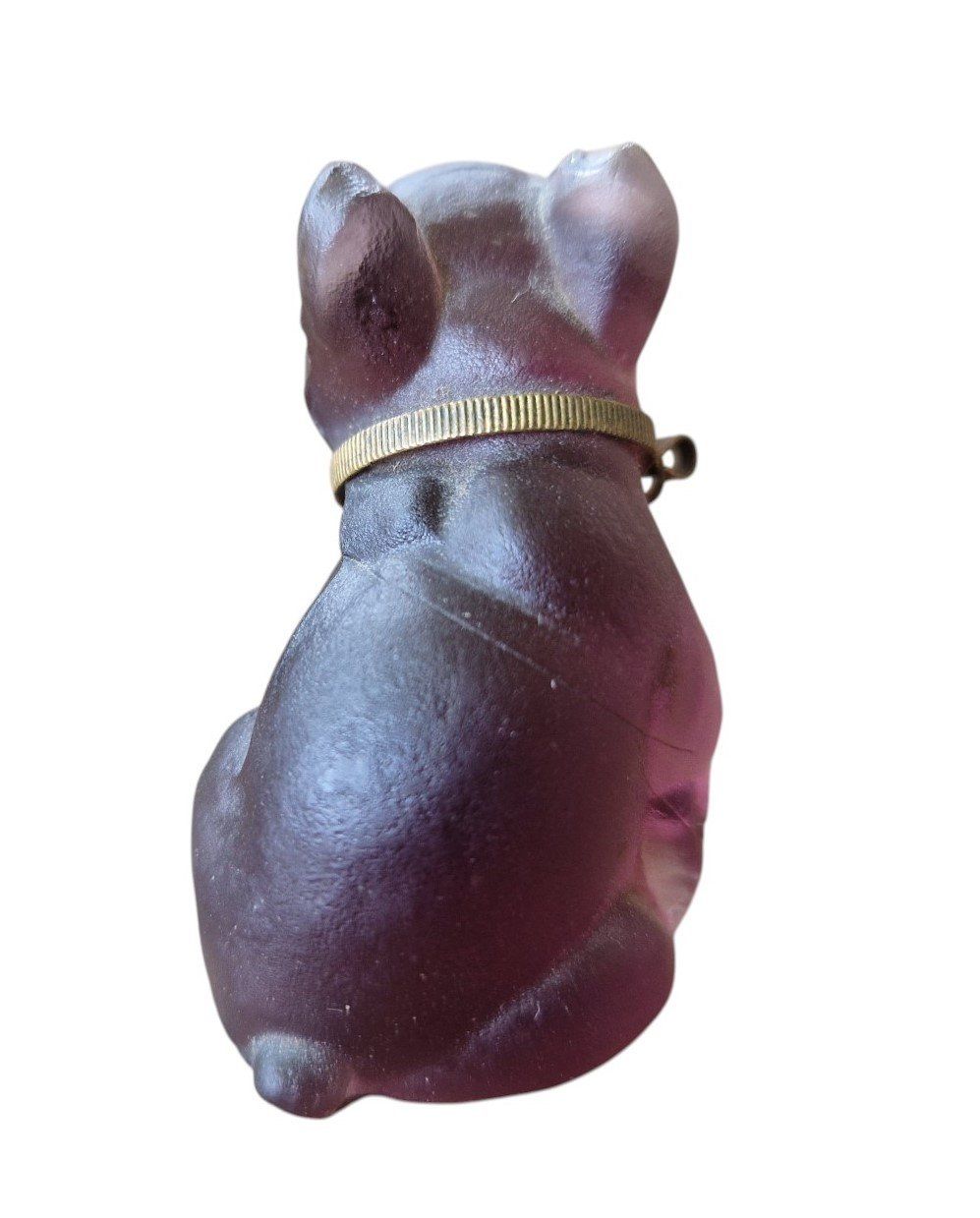 Statuette: antike Figur Bulldogge Amethyst-Glas – Usato da Mörschwil venduto da wunderkiste44 5