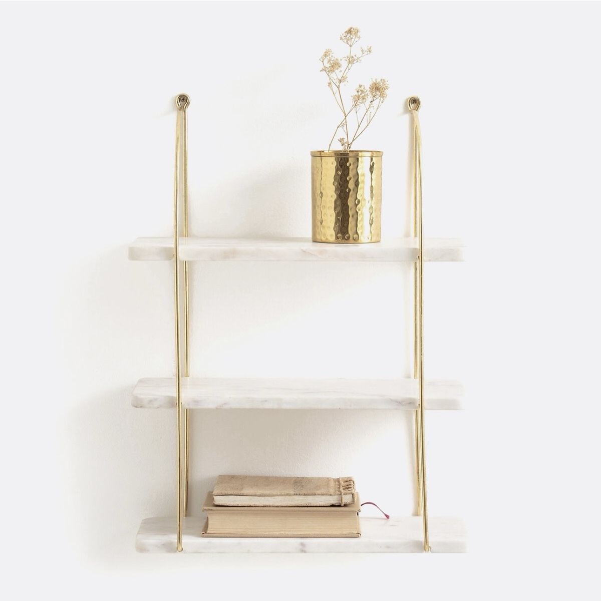 La Redoute Scaffali: Wandregal Marmor/Messing – Nuovo e nell'imballaggio originale da Zürich venduto da Nomase10.