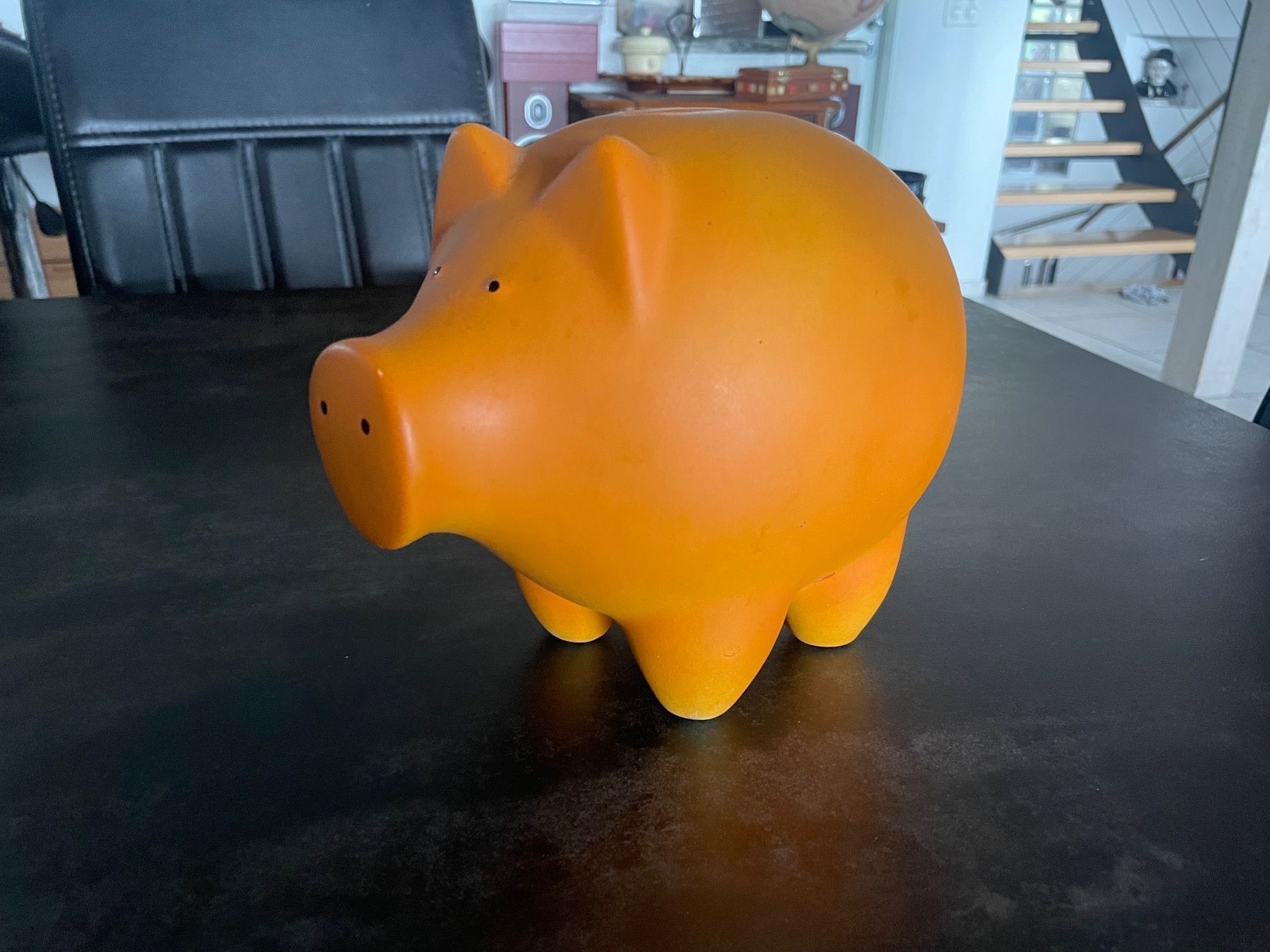 Spardosen: Tirelire Cochon Vintage Orange – Gebraucht aus Vallamand von Bricbracbroc82 1