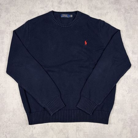 Pull en maille Polo Ralph Lauren bleu marine - Taille L