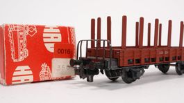 1ø HAG 350 SBB Rungenwagen mit Bremserbühne braun (15)