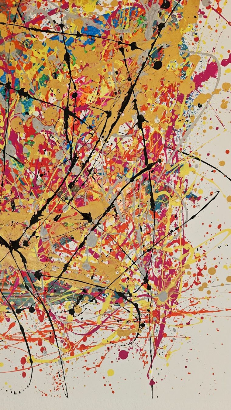 Gemälde: Tableau abstrait, couleurs vives et gaies, unique! – Neu (gemäss Beschreibung) aus Le Locle von fab_c9hh 5