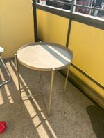 Runder Beistelltisch hellbraun neuwertig