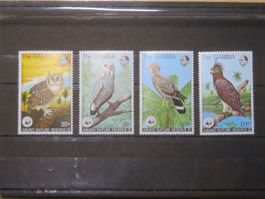 Vögel Gambia Mi 374-77** Mi € 140.-