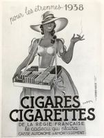 Régie Française Cigarettes - Alte Werbung / Publicité 1937