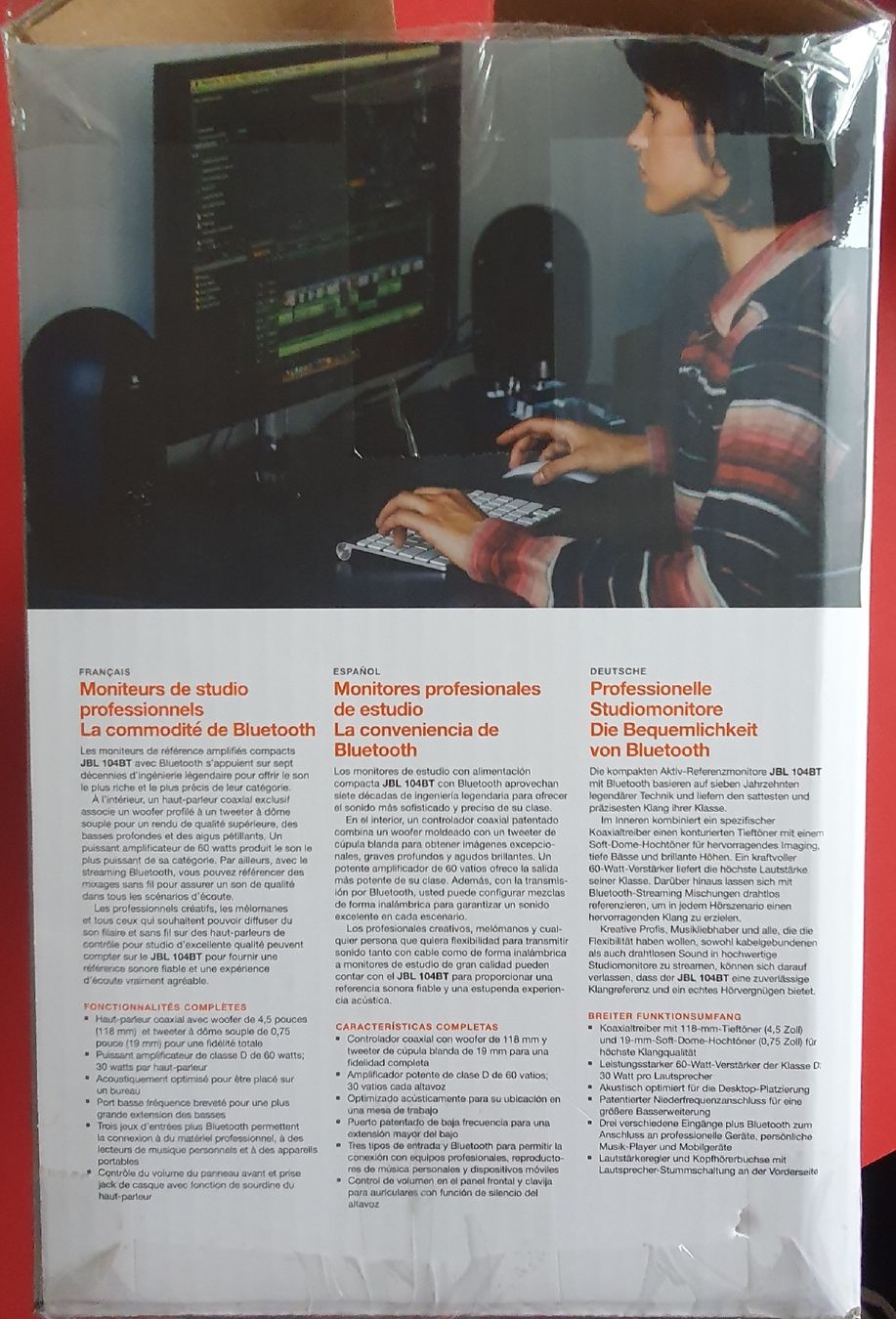JBL Casse acustiche: JBL 104-BT Studiomonitore Bluetooth Boxen Lautsprecher – Nuovo (secondo la descrizione) da Killwangen venduto da versus77 5