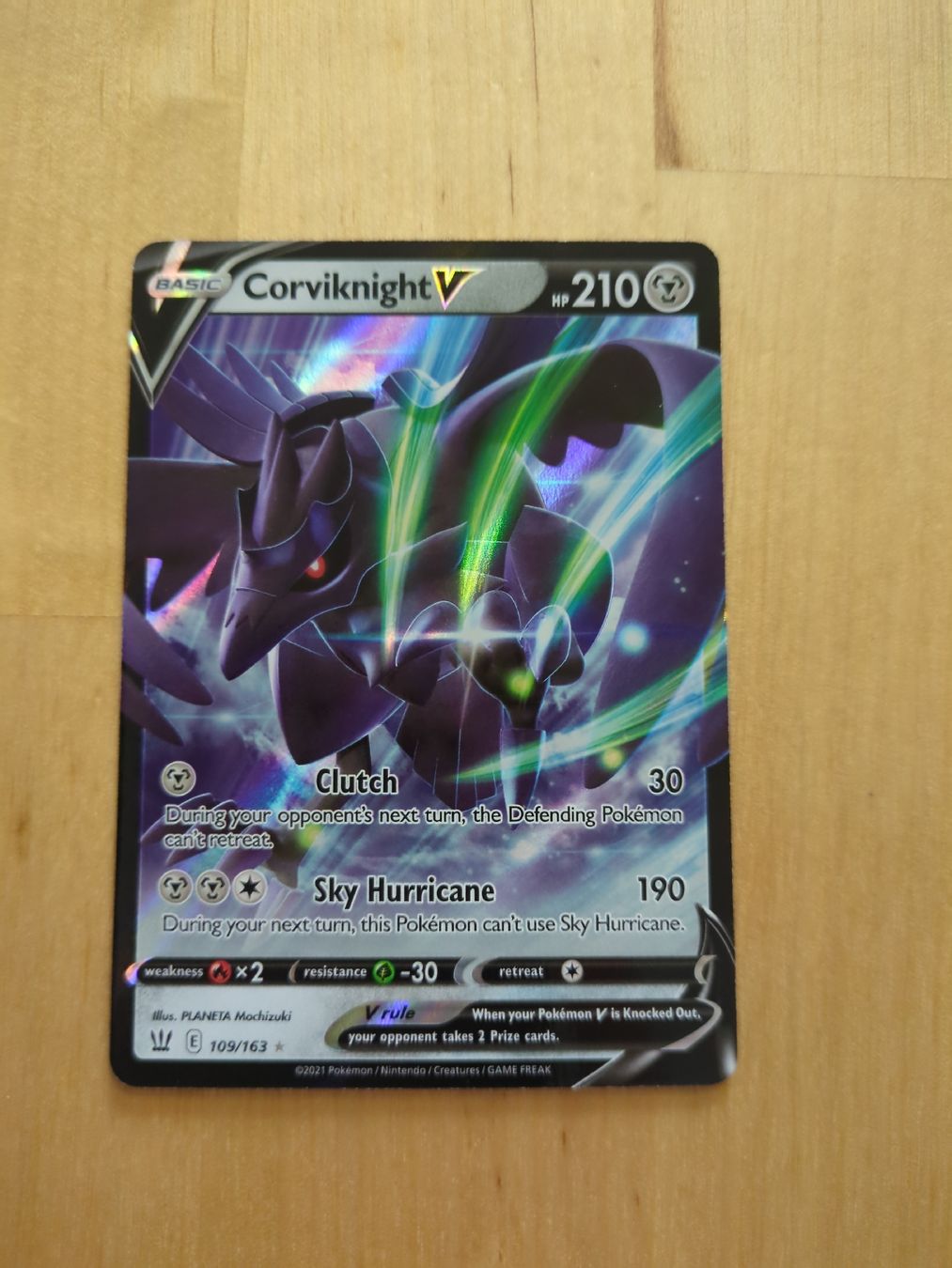 Pokémon Cartes à collectionner: Corviknight 109/163 - Styles de combat ENG – D'occasion à Genève par ims1