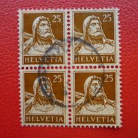 1925: Nr.175 im Viererblock gestempelt, Kat: 20.-