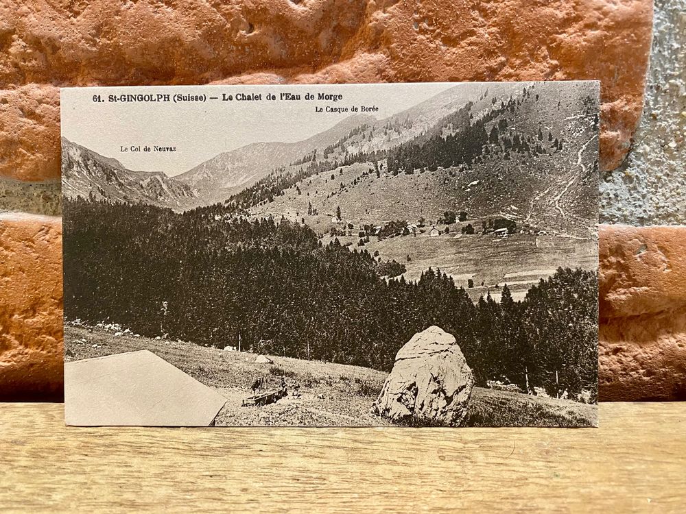 Antike AK St. Gingolph - Le Chalet d‘Eau de Morge (Gebraucht) in Root ...