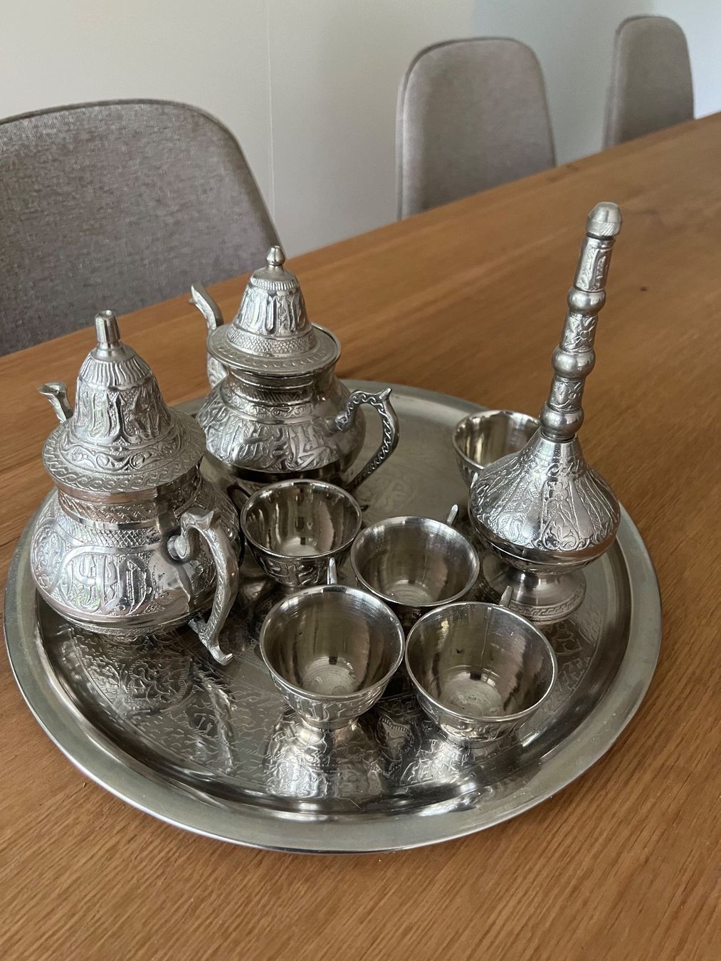 Set di piatti: Zam Zam Servierset silberfarben – Usato da Fällanden venduto da Caramel7
