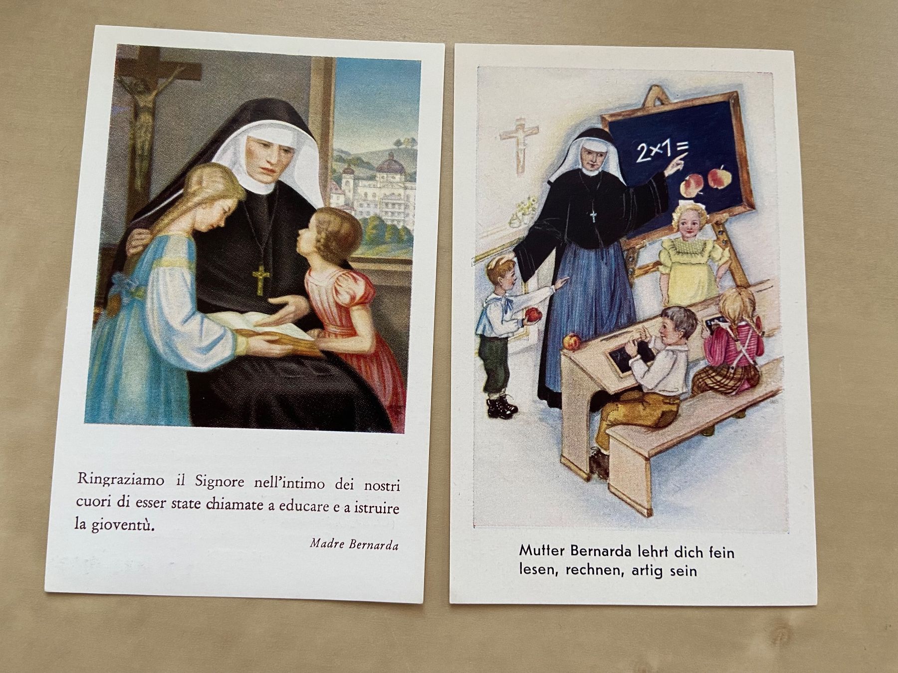 Foto & Immagini: 5 Heiligenbildchen Mutter Bernarda Heimgartner Menzingen – Usato da Luzern venduto da waterfront1 1