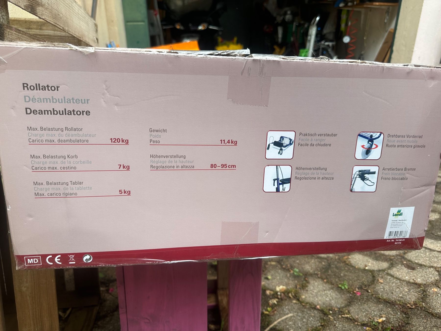 Gehhilfen: Rollator blau – Gebraucht aus Muttenz von Meiglan 1