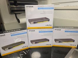5 x Netgear 8-Port Gigabit Ethernet PoE+ Unmanaged Switch