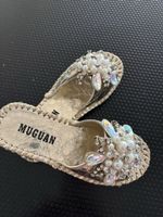 Muguan Pantoletten Grösse 37 verziert neu
