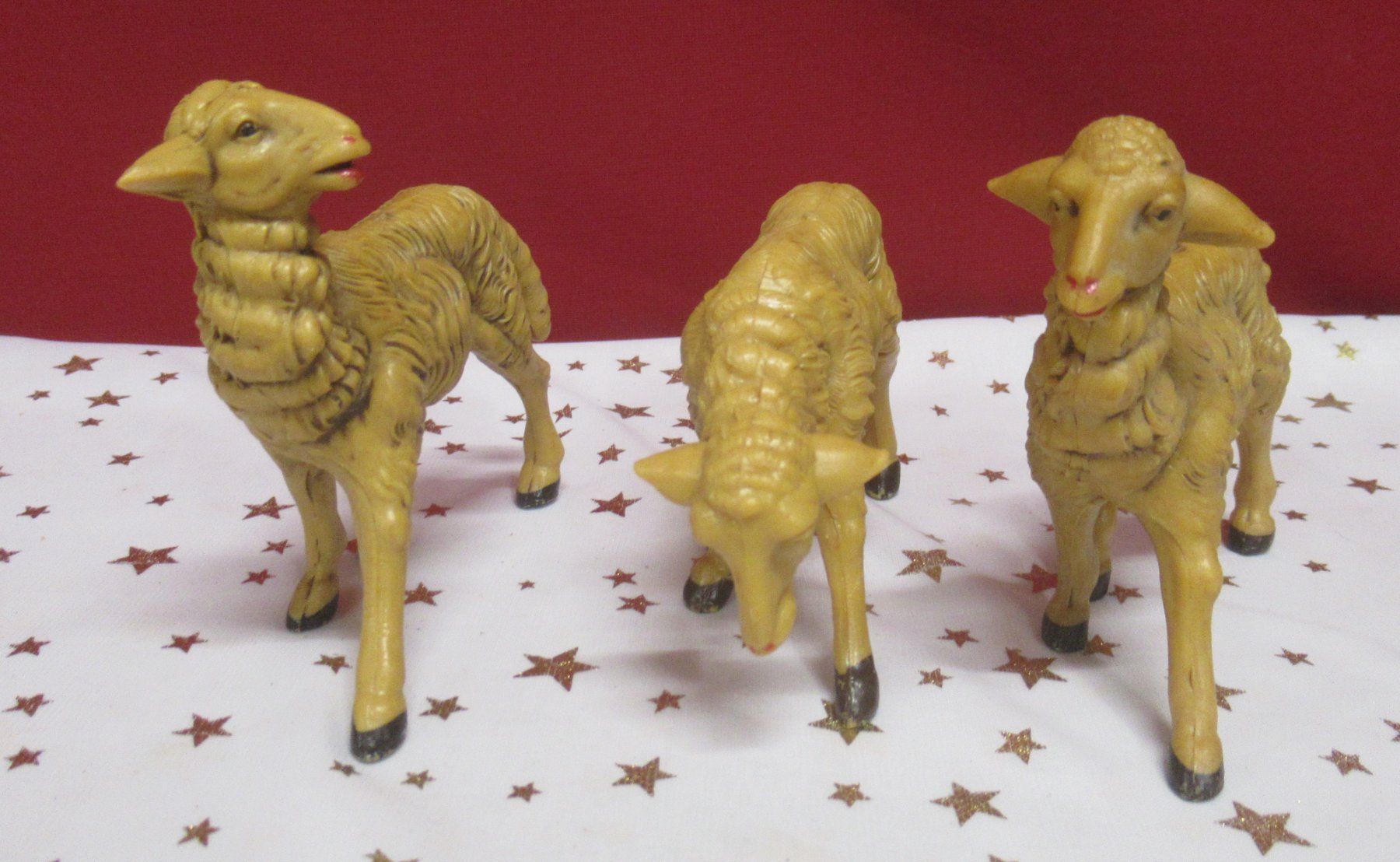 Tutte le decorazioni: Krippenfigur - 3 Schafe – Nuovo (secondo la descrizione) da Münchenstein venduto da avit
