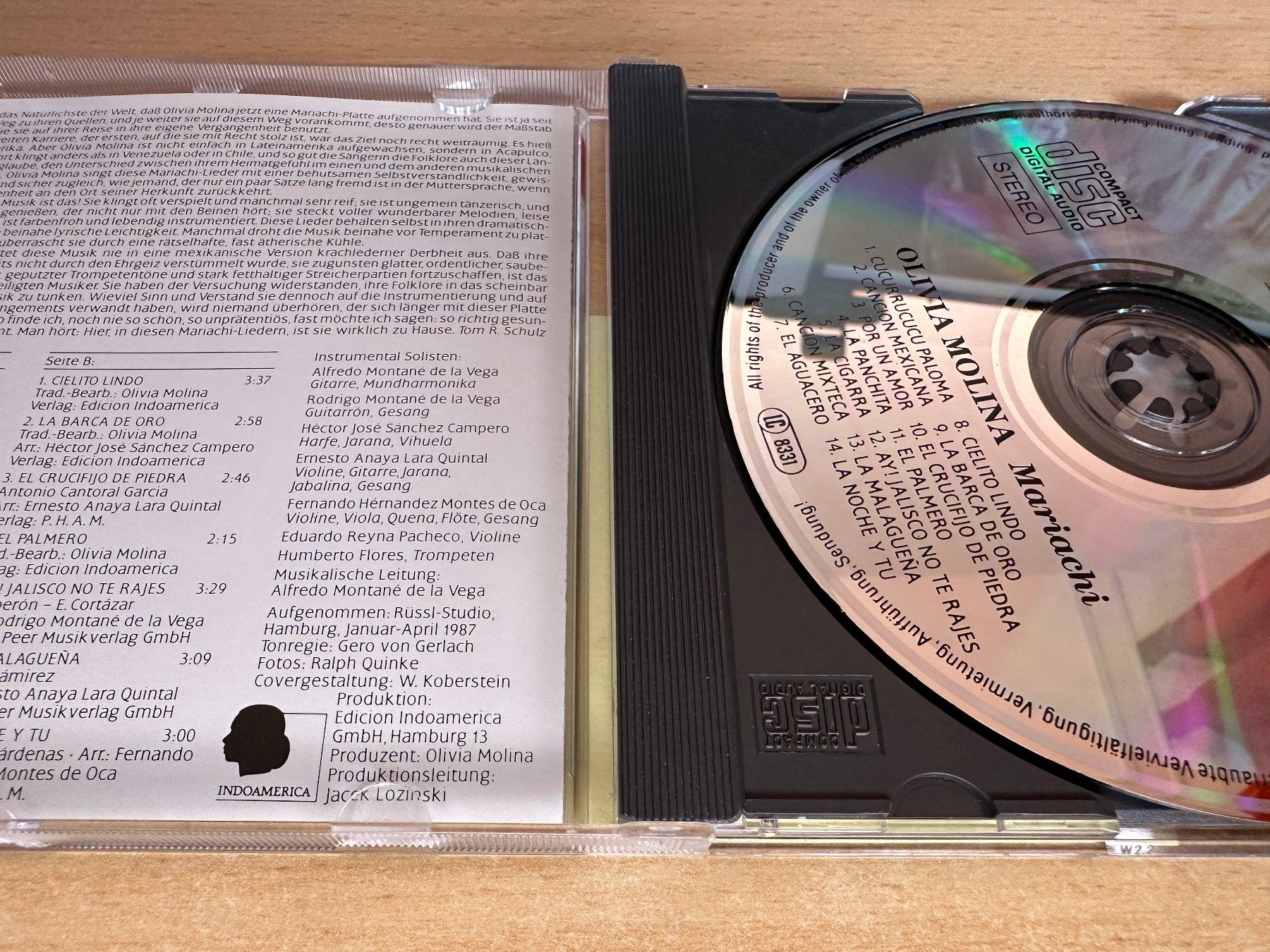 CD: Olivia Molina – Mariachi – Usato da Rikon im Tösstal venduto da Alpenmutz 2