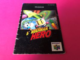 ANLEITUNG FÜR BOMBERMAN HERO NINTENDO 64