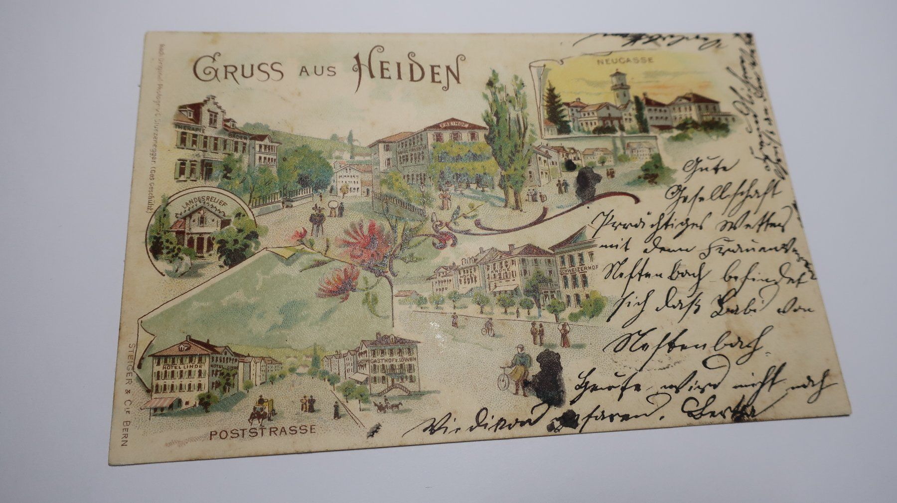 Cartoline postali: Gruss aus Heiden 1901 – Usato da Cormoret venduto da Pascalll2001 1