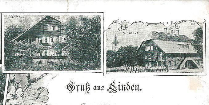 Ansichtskarten: Linden BE 5 Bild Oberdiessbach, Münsingen 1901 – Gebraucht aus Ennetmoos von Ambuman 1