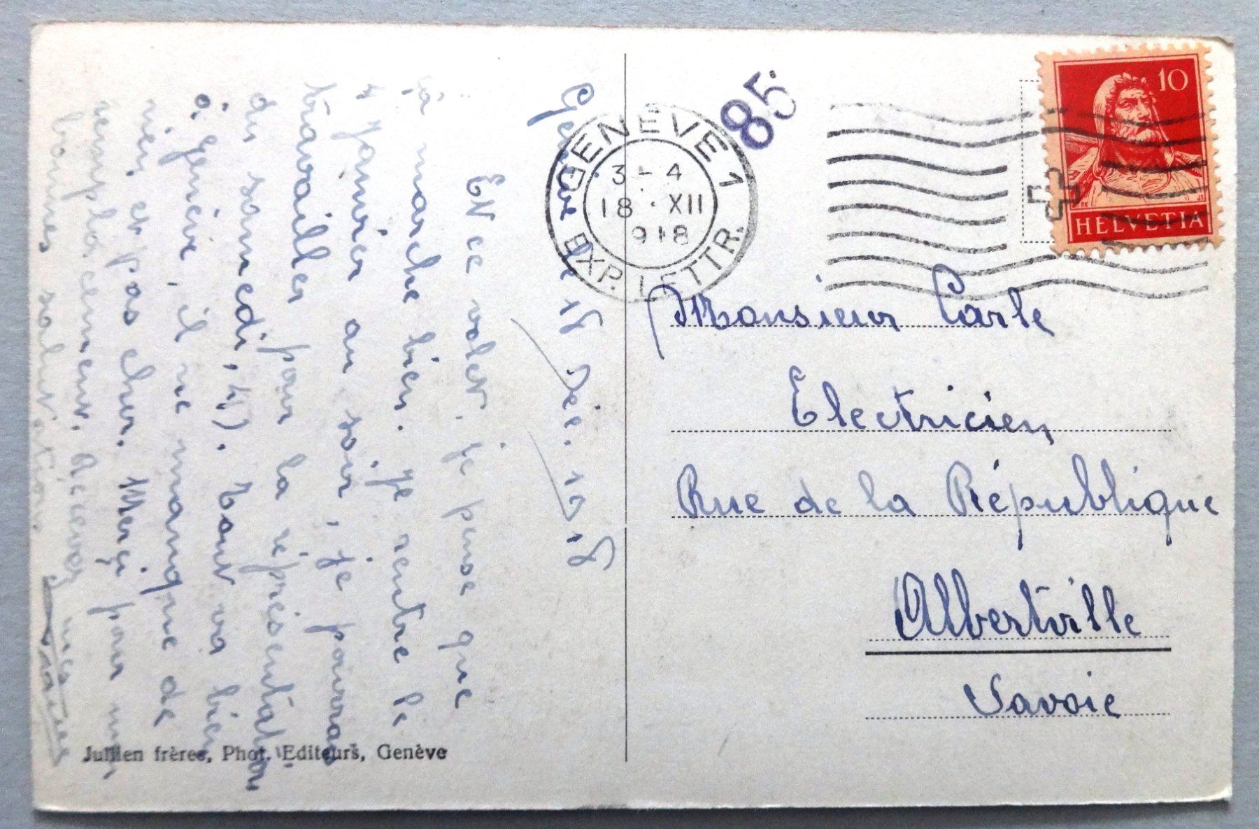 Cartoline postali: Genève - Le Kursaal – Usato da Fétigny venduto da Billy2miny 1