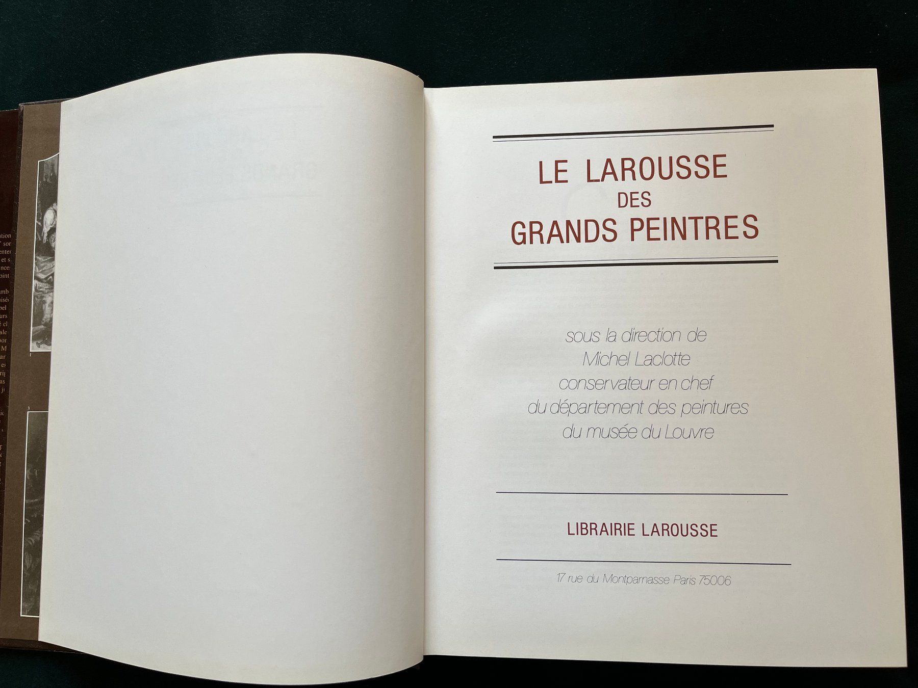 Libri: Larousse des grands peintres, Librairie Larousse, 1976 – Usato da Genève venduto da Donnet2 2