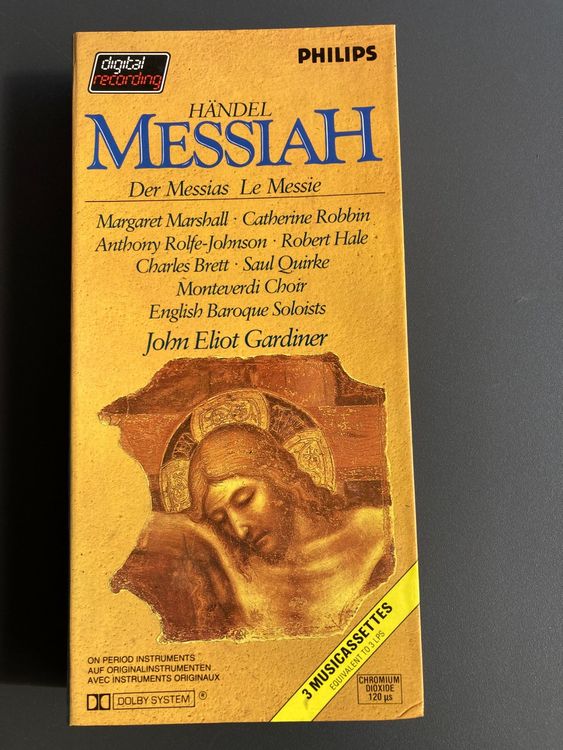 Händel Messiah John Eliot Gardiner 3 Musikkassetten Kaufen auf Ricardo