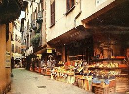 LUGANO Via Pessina, Gemüsemarkt
