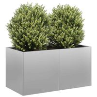 vidaXL Pflanzkübel 80x40x40 cm Verzinkter Stahl