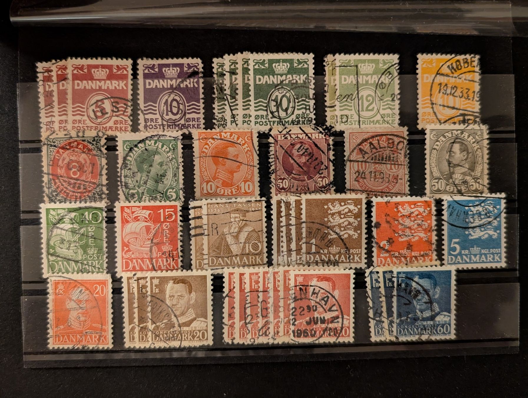 Tutti i francobolli: Briefmarken Dänemark gestempelt, 4 Steckkarten – Usato da Steinmaur venduto da compura49 1