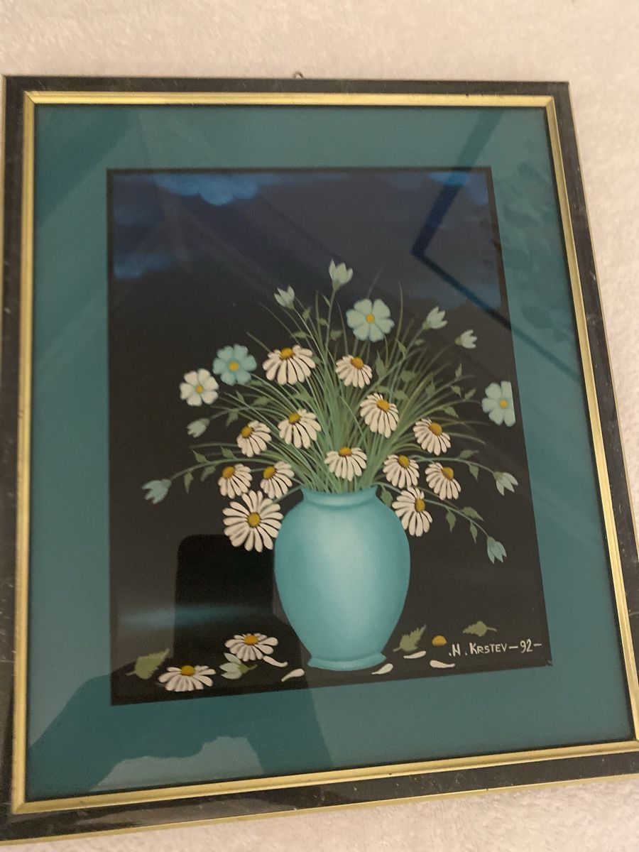 Dipinti: Tableau de Nicola Krstev fixé sous verre – Nuovo (secondo la descrizione) da Genève venduto da ati_tj8f 3